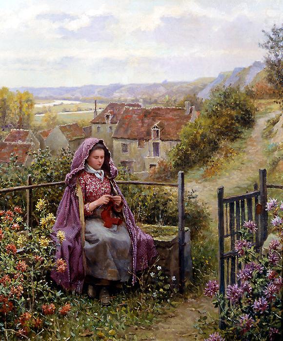 In the Garden, Daniel Ridgeway Knight